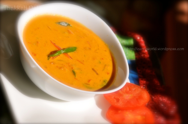 thakkali pal curry/Tomato  gravy in coconut milk