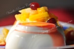 Vanilla Panna Cotta with Fruit Salad 