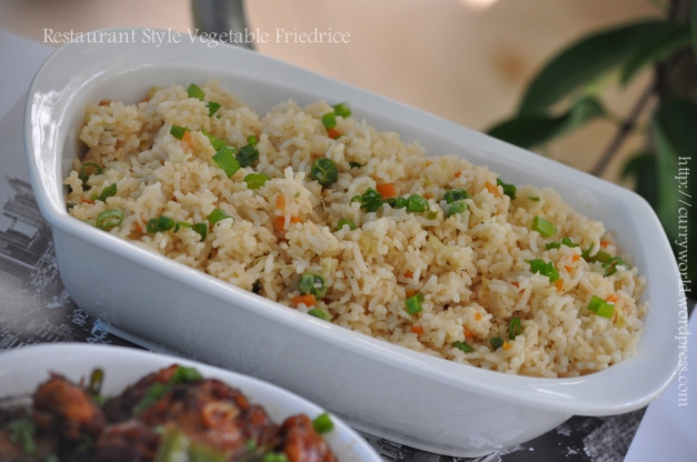 Restaurant Style Veg Fried rice 