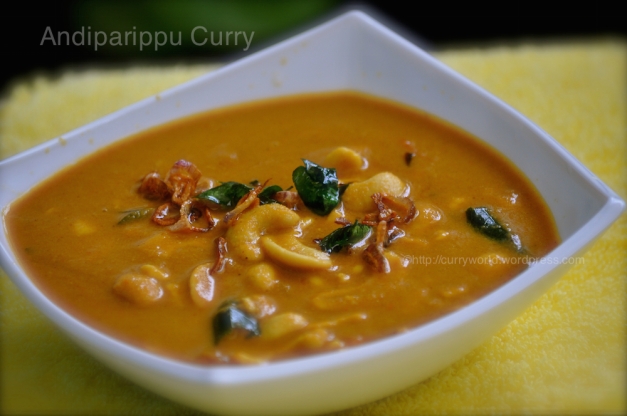 Andiparippu curry