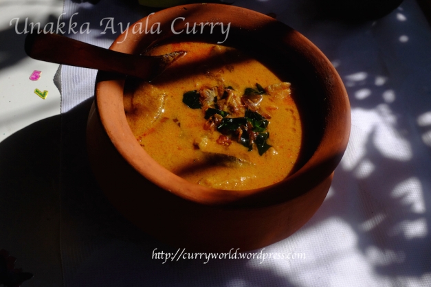 kerala style dry fish curry
