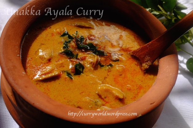 thrissur style unakka meen curry